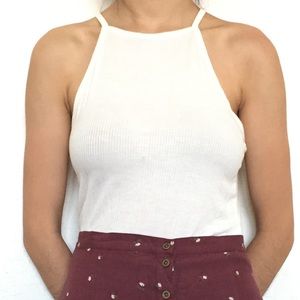 ⚡️SOLD⚡️White halter tank